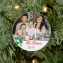 Search for traditional christmas tree decorations Family photo