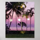 Search for palm tree watercolor art Sunset