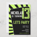 Search for black and neon birthday invitations Trendy