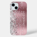Search for pink and silver iphone cases Glitter