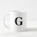 Search for initial g mugs Typography