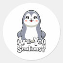Search for funny animal pun stickers Kawaii