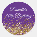 Search for purple 50th birthday stickers Glam