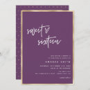 Search for foil sweet 16 invitations Purple