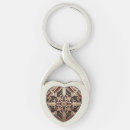 Search for abstract heart key rings Decorative