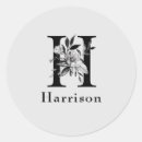 Search for fancy initial stickers Black