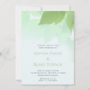 Search for lush green invitations Elegant