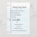 Search for checklist invitations Party