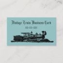 Search for steam engine business cards Railroad