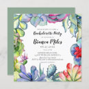 Search for succulent hens party invitations Botanical