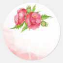 Search for watercolor poppies stickers Red