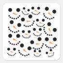 Search for snowman square stickers Winter