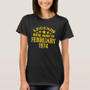 Search for legends are born in february tshirts Birthday