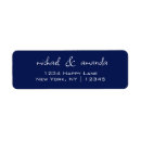 Search for dark blue return address labels Elegant