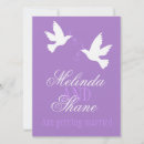Search for love birds invitations Purple