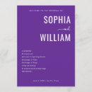 Search for purple wedding programs Elegant