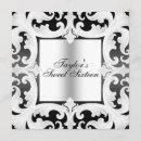 Search for damask design invitations Black