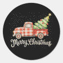 Search for red pickup stickers Santa