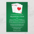 Search for playing card wedding invitations Ace of hearts