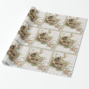 Search for birds nest wrapping paper Vintage