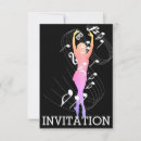 Search for musical night invitations Black