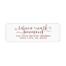 Search for maroon return address labels Elegant