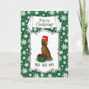 Search for irish setter christmas cards Santa claus