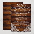 Search for wood and lace invitations Rustic