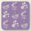 Search for lavender flower coasters Purple