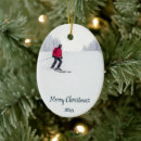 Search for snow ski christmas tree decorations Watercolor