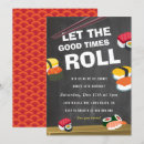 Search for sushi roll invitations Party