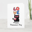 Search for cute cat valentines day cards Pink hearts