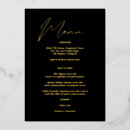 Search for gold foil menus Modern