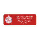 Search for baubles return address labels Festive