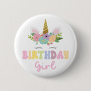 Search for unicorn birthday badges Girl