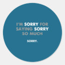 Search for sorry stickers Handmade