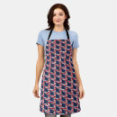 Search for stars and stripes aprons White