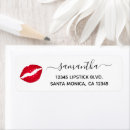 Search for salon return address labels Red