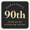 Search for 90 birthday stickers Ninetieth