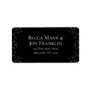 Search for goth wedding return address labels Halloween