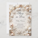 Search for snow in love bridal shower invitations Modern