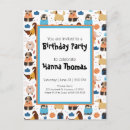 Search for dog party invitations Girl