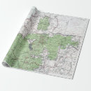 Search for vintage map wrapping paper Old