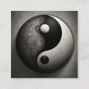 Search for yin yang business cards Black