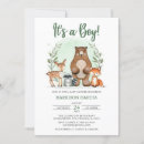 Search for forest friends invitations Its a boy
