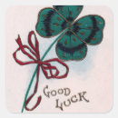 Search for 4 leaf clover good luck stickers St patricks day