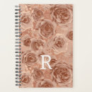Search for floral planners Rose gold