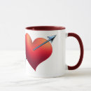 Search for heart and arrow mugs Valentine