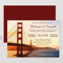 Search for golden gate bridge wedding invitations California