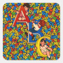 Search for vintage alphabet stickers Retro